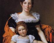 Portrait of the Comtesse Vilain XIIII and her Daughter - 雅克-路易·大卫
